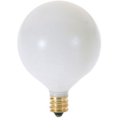 25W 120V G16 1/2 E12 Satin White Bulb by SATCO Lighting - Starlight Lighting USA and Canada